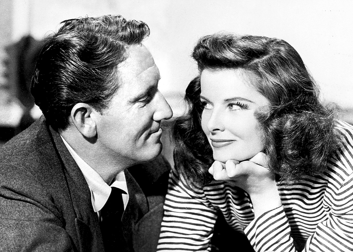 Spencer Tracy e Katherine Hepburn. (Foto: Slate/Reprodução)