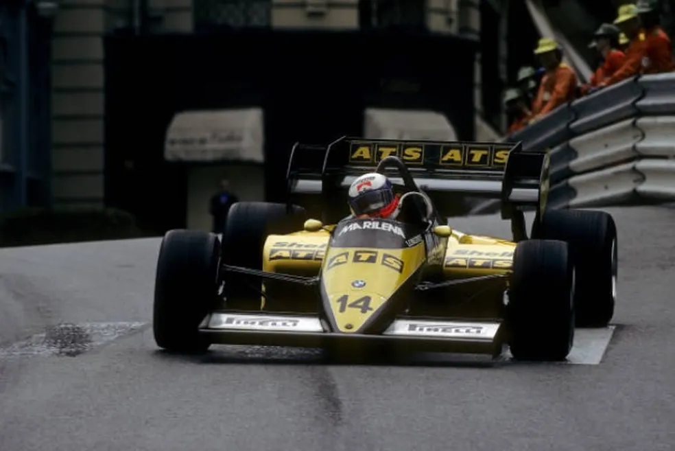 Em 1984, Manfred Winkelhock não pontuou com a ATS — Foto: Getty Images