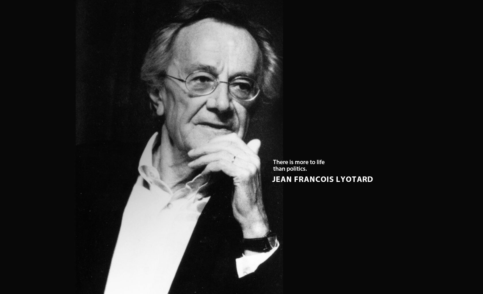 Jean Francois Lyotard (Foto: e-panastasi.gr/ Reprodução)