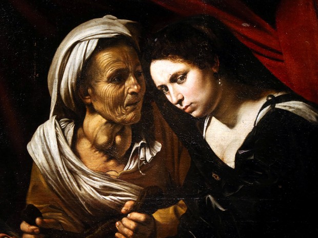 Pintura seria do italiano Caravaggio e recria cena bíblica do general assírio Holofernes por Judite (Foto: Charles Platiau/Reuters)