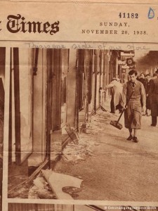 Foto das lojas de judeus destruídas na Kurfürstendamm atravessaram mundo na capa do New York Times