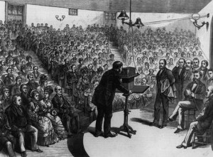 Graham Bell não apenas patenteou a novidade como a divulgou em eventos científicos e populares (Foto: Three Lions / Getty Images)