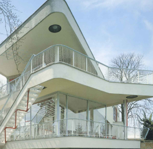 Vista da casa Schiminke. Löbau. Alemanha 1930-33. Imagem © Arch Scharoun