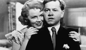 Com Mickey Rooney em Amei e Errei