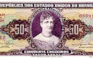 Banco Central -  Princesa Isabel: No Brasil, a primeira cédula com uma mulher circulou de 13.02.67 a 30.06.72
