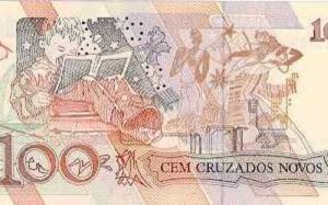 Banco Central O verso representa o universo da criança, suas fantasias e o momento da aprendizagem