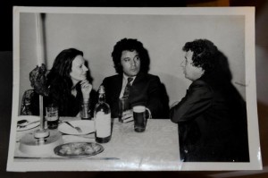 Nico Fagundes com Teixeirinha. (Foto: Lívia Stumpf/Agencia RBS)