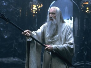 Christopher Lee em cena de 'O Senhor dos anéis: A sociedade do anel' (Foto: Divulgação)