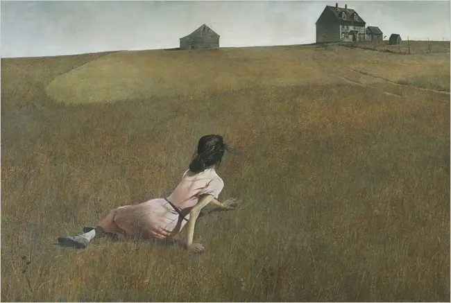 “O mundo de Christina”, 1948, de Andrew Wyeth. Crédito...Museu de Arte Moderna