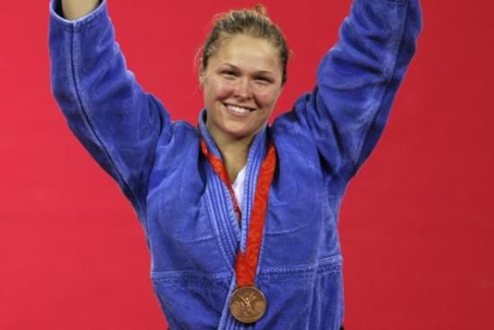 Ronda Rousey foi bronze em 2008, nos Jogos de Pequim (Foto: Olivier Morin/AFP/Getty)