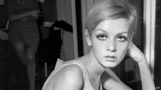 A britânica Twiggy é considerada um ícone dos anos 60