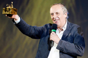 O diretor italiano Dario Argento recebe o "prêmio 