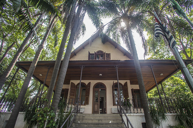 Chalé Brícola, no centro de Osasco, foi a casa de Dimitri Lavaud e hoje é um museu (Foto: Edilson Dantas/Folhapress)