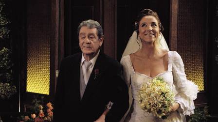 Tutuca com Marisa Orth no filme "Os Normais" (Foto: divulgação)