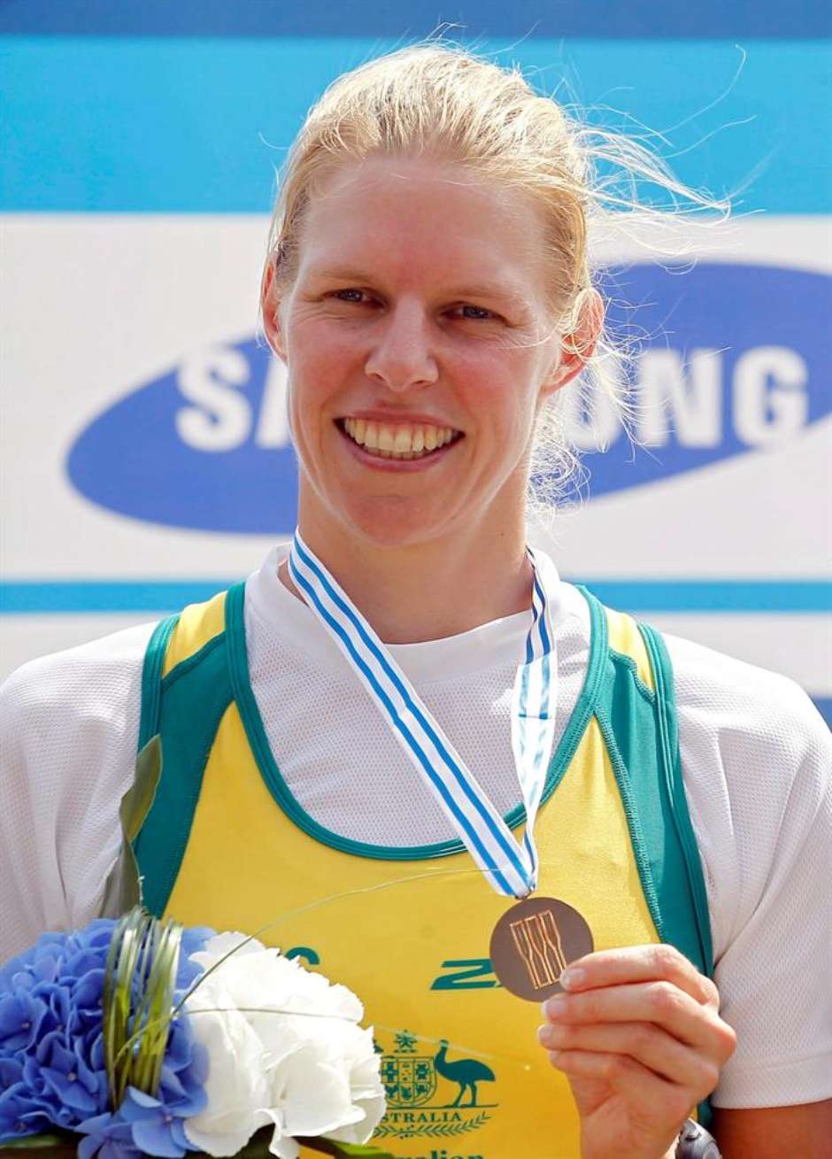 Sarah Tait, medalhista de prata nos Jogos Olímpicos de Londres, em 2012 (Foto: EFE)