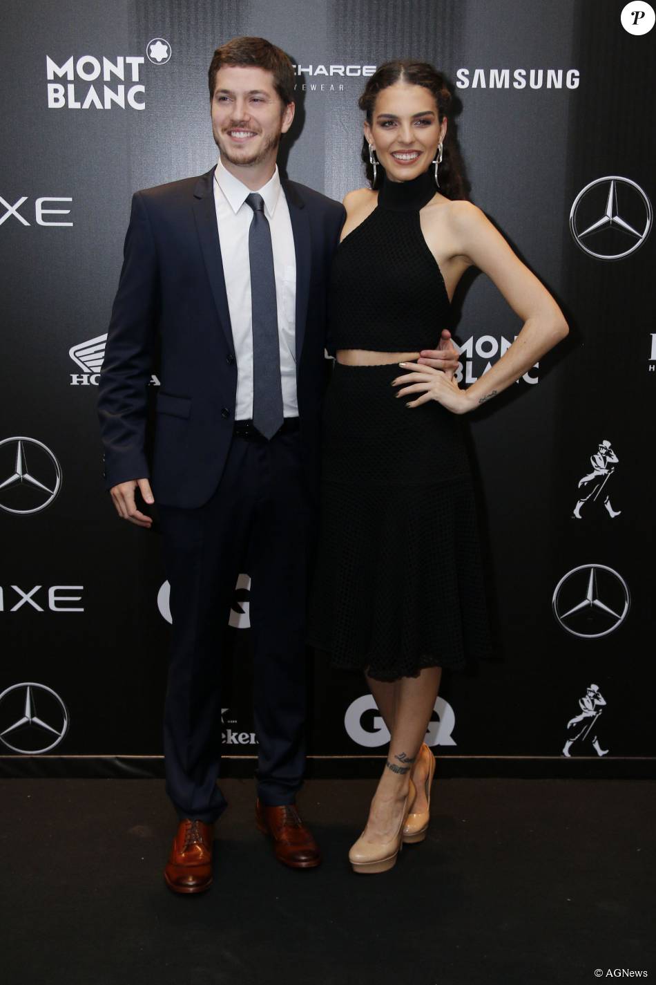 Julia Konrad, a Ciça em 'Malhação', foi ao evento acompanhada do seu namorado, o ator Caio Paduan (Foto: www.purepeople.com.br/Divulgação)