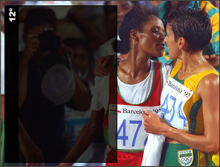 Derartu Tulu e Elena Meyer (Barcelona - 1992) - (Foto: Getty Images)