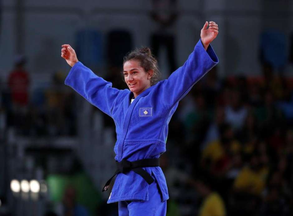 Majlinda Kelmendi quistou para o Kosovo sua primeira medalha em Jogos Olímpicos - (Foto: EFE)
