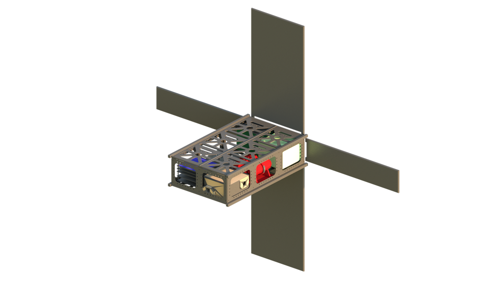 Modelo do interior da sonda Garatéa-L (Foto: Garatéa)