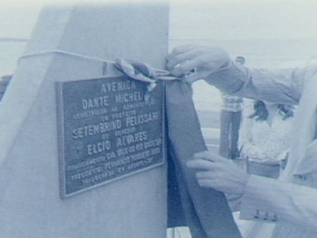 Avenida Dante Michelini é inaugurada em Vitória (Foto: Reprodução/ TV Gazeta)