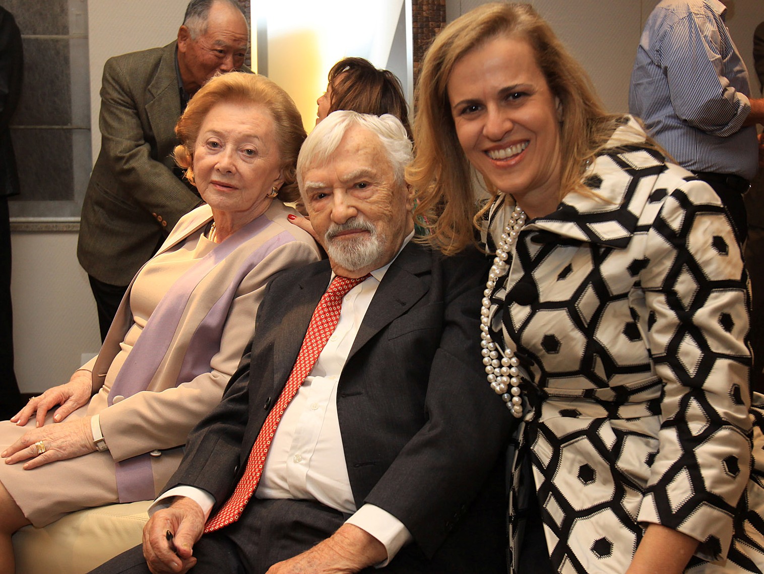 Zilda e Jules Sauer com Rosana de Moraes (Foto: GALERIAS | Lu Lacerda | iG/Divulgação)