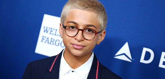 Josie Totah em 29º GLAAD Media Awards, chegadas, Los Angeles, EUA - 12 de abril de 2018 ( Foto por Matt Baron / REX / Shutterstock)
