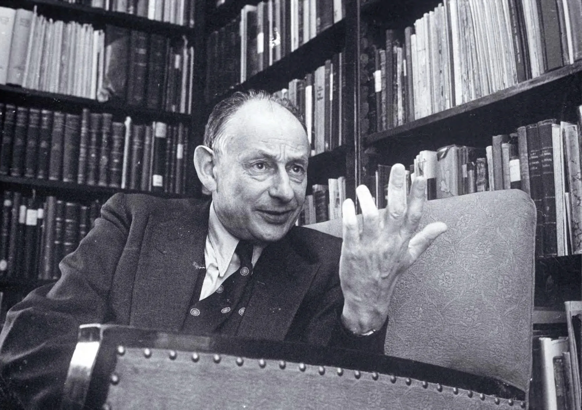 GERSHOM SCHOLEM, PROFESSOR DE MÍSTICA JUDAICA. (FOTOGRAFIA CORTESIA DO INSTITUTO LEO BAECK/ The New Yorker)