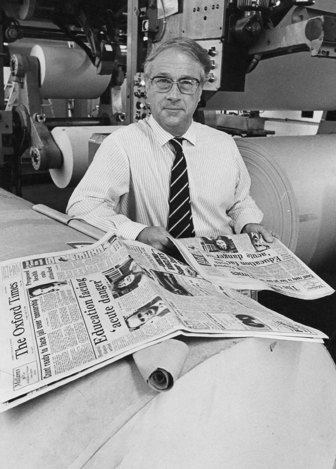 Anthony Price foi editor do The Oxford Times durante a maior parte dos anos 1970 e 1980. Durante esse tempo, ele escreveu uma série de thrillers de espionagem que muitas vezes apresentavam um analista do serviço secreto britânico como personagem principal. (Crédito: Kate James/The Oxford Times)
