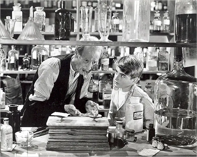 H. B. Warner, à esquerda, e Bob Anderson em “It's a Wonderful Life”. (Crédito: Cumberland House, via Associated Press)