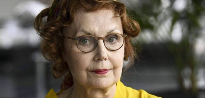 Kaija Saariaho, que modernizou a ópera com a eletrônica. (Crédito da fotografia: Emmi Korhonen / Lehtikuva/ AFP)