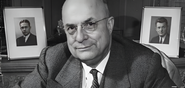 Henry John Kaiser (1882-1967). (Crédito da fotografia: Cortesia https://www.timetoast.com/timelines/emprendedor/ TODOS OS DIREITOS RESERVADOS)