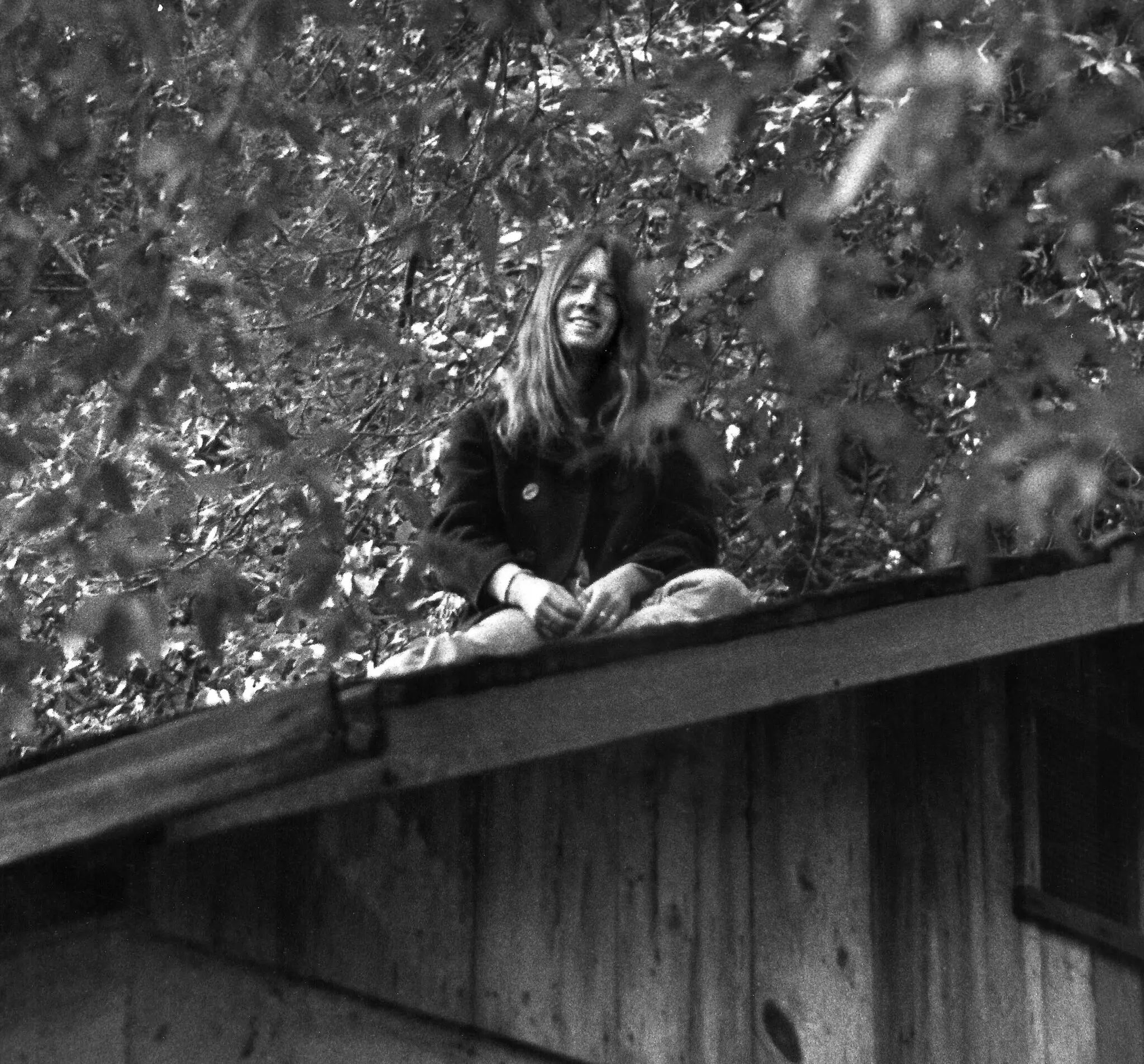 Lyn Hejinian no condado de Mendocino no início dos anos 1970. Líder do movimento da poesia linguística, ela pretendia subverter as convenções da poesia.Crédito...Diane Andrews Hall, através da família Hejinian