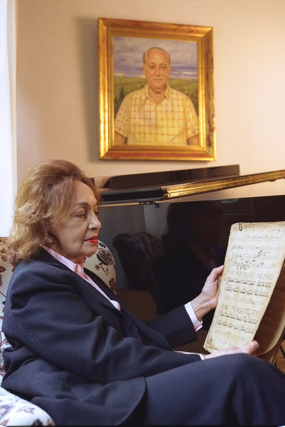 A pianista Maria Josephina Mignone, em 2000 — Foto: Fábio Seixo/Agência O Globo