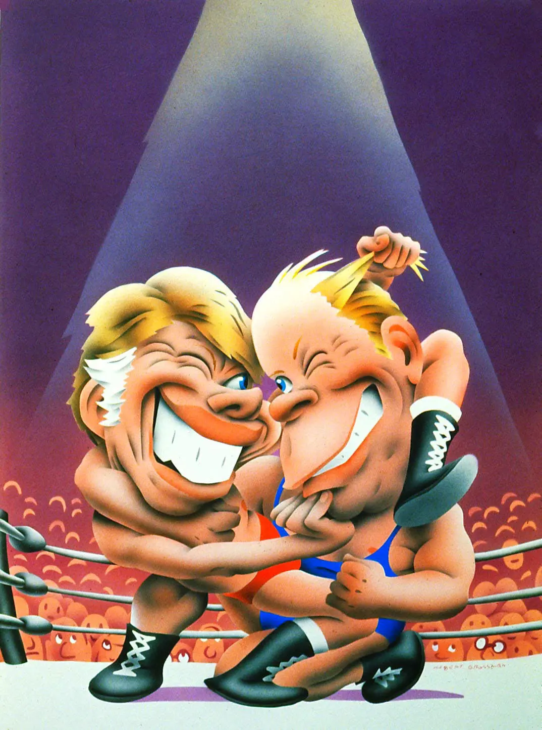 A opinião do Sr. Grossman sobre a partida presidencial de 1976: Jimmy Carter contra o presidente Gerald B. Ford.Crédito...Homem Grosso