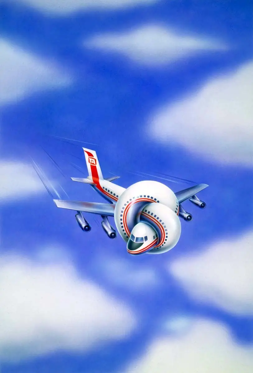 De todos os desenhos políticos do Sr. Grossman, seu trabalho mais conhecido pode ser esta ilustração de pôster do filme de sucesso “Airplane!”