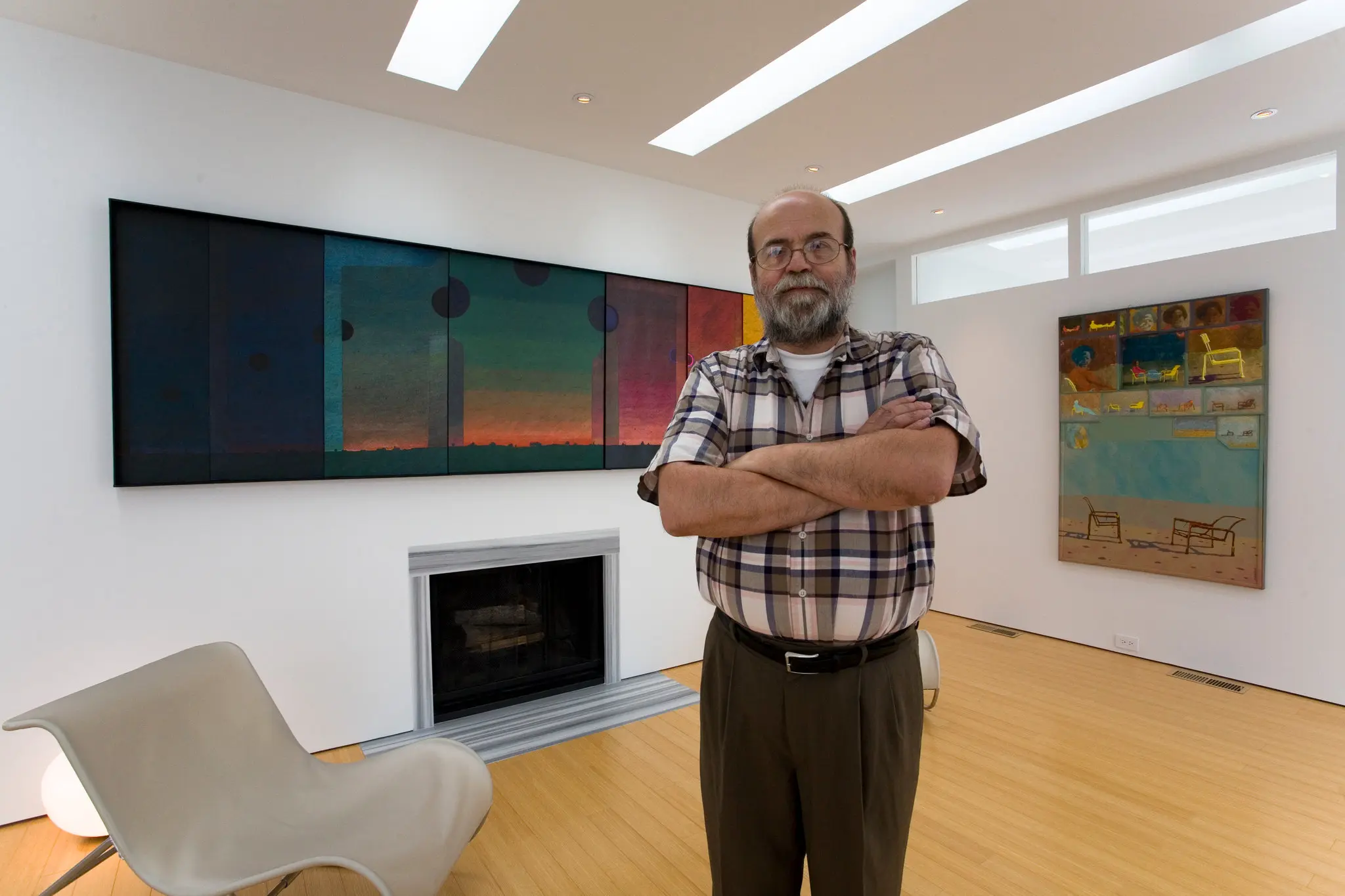 Jan Sawka escapou em grande parte do conflito com os censores de estilo soviético da Polônia durante os anos politicamente voláteis de 60 e 70, quando projetou cartazes e cenários para grupos de teatro de vanguarda em Cracóvia e Varsóvia.Crédito...Amanda Suíça