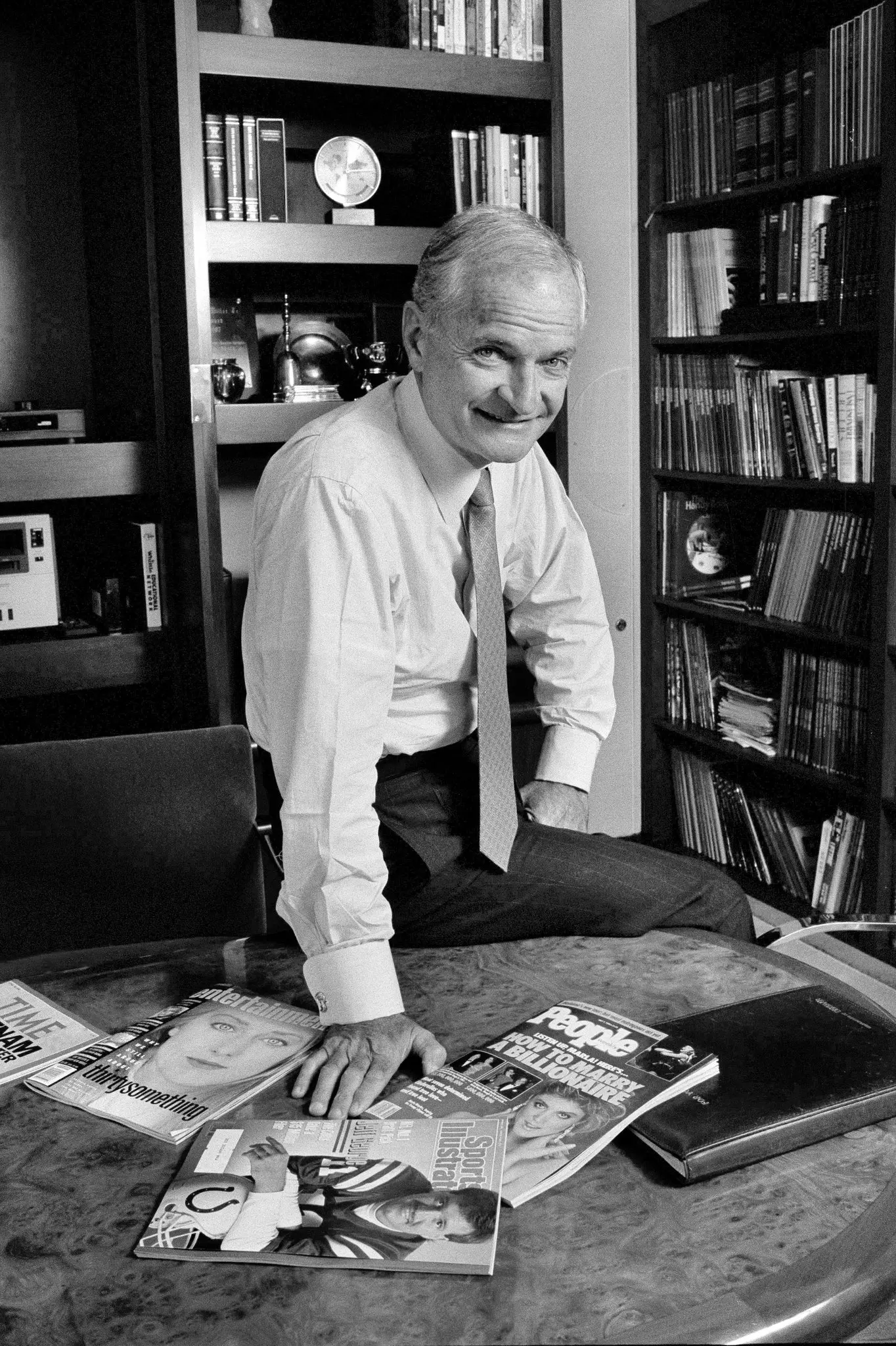 Reginald K. Brack Jr. em 1990. Ele foi creditado por abrir a rede de ex-alunos da Time Inc. para mulheres e introduzir muitos títulos de revistas de estilo de vida.Crédito...William E. Sauro/The New York Times