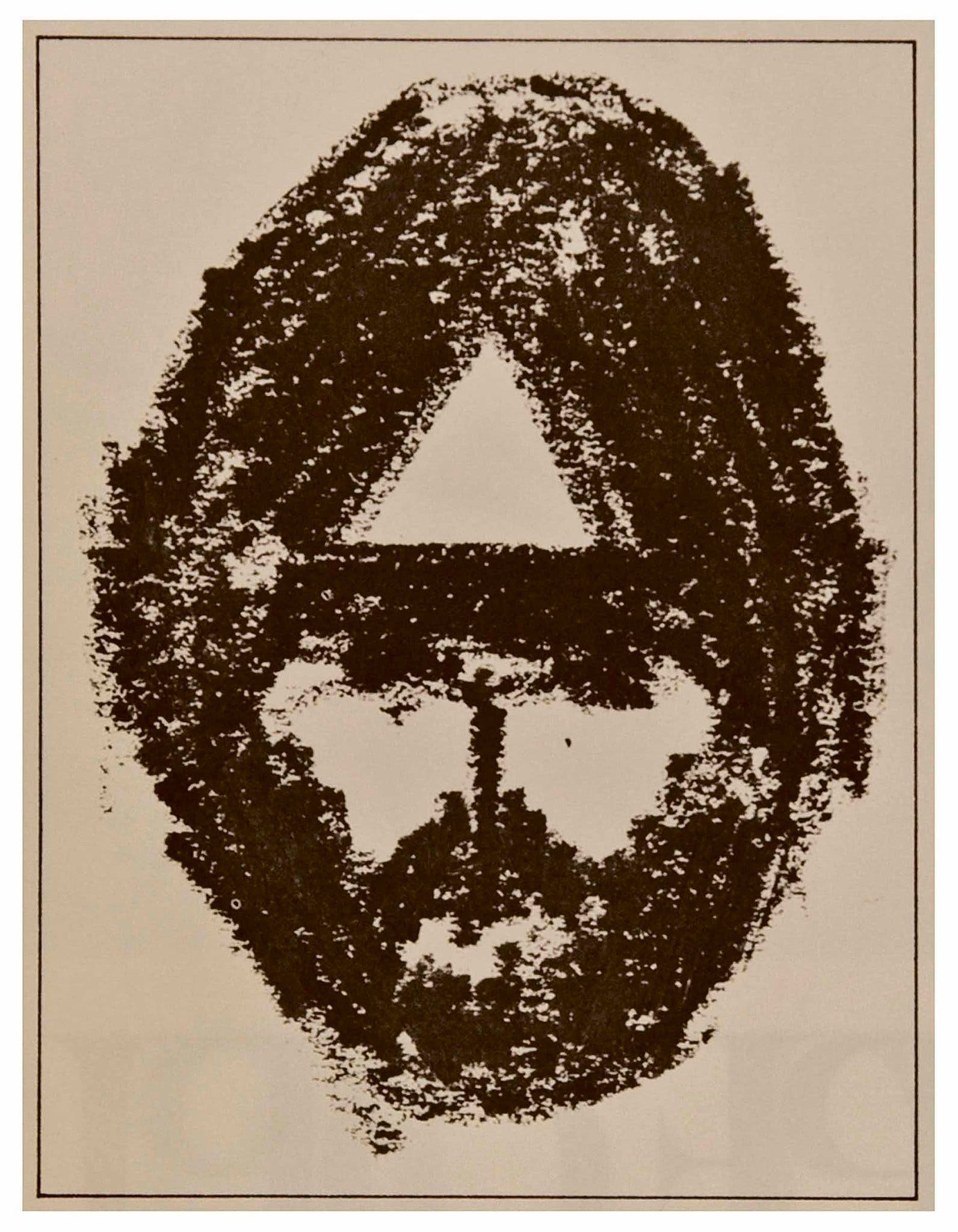 Um autorretrato de Burt Britton, um leitor voraz e dono de livraria que colecionava esboços de autorretratos de pessoas famosas.Crédito...via leilões Bloomsbury