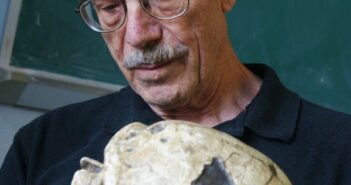 Ralph Holloway em 2012. Ao criar moldes do interior de fósseis de crânios, ele conseguiu estabelecer conclusivamente que um famoso crânio de dois milhões de anos, conhecido como criança Taung, pertencia a um dos ancestrais distantes da humanidade.Crédito...via Instituto da Idade da Pedra