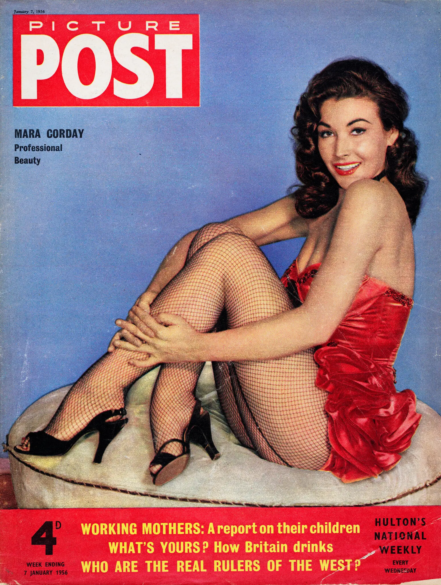 Além de posar para capas de revistas, a Sra. Mara Corday foi a Playmate do mês da Playboy em outubro de 1958.Crédito...Revistas IPC/Picture Post, via Hulton Archive — Getty Images
