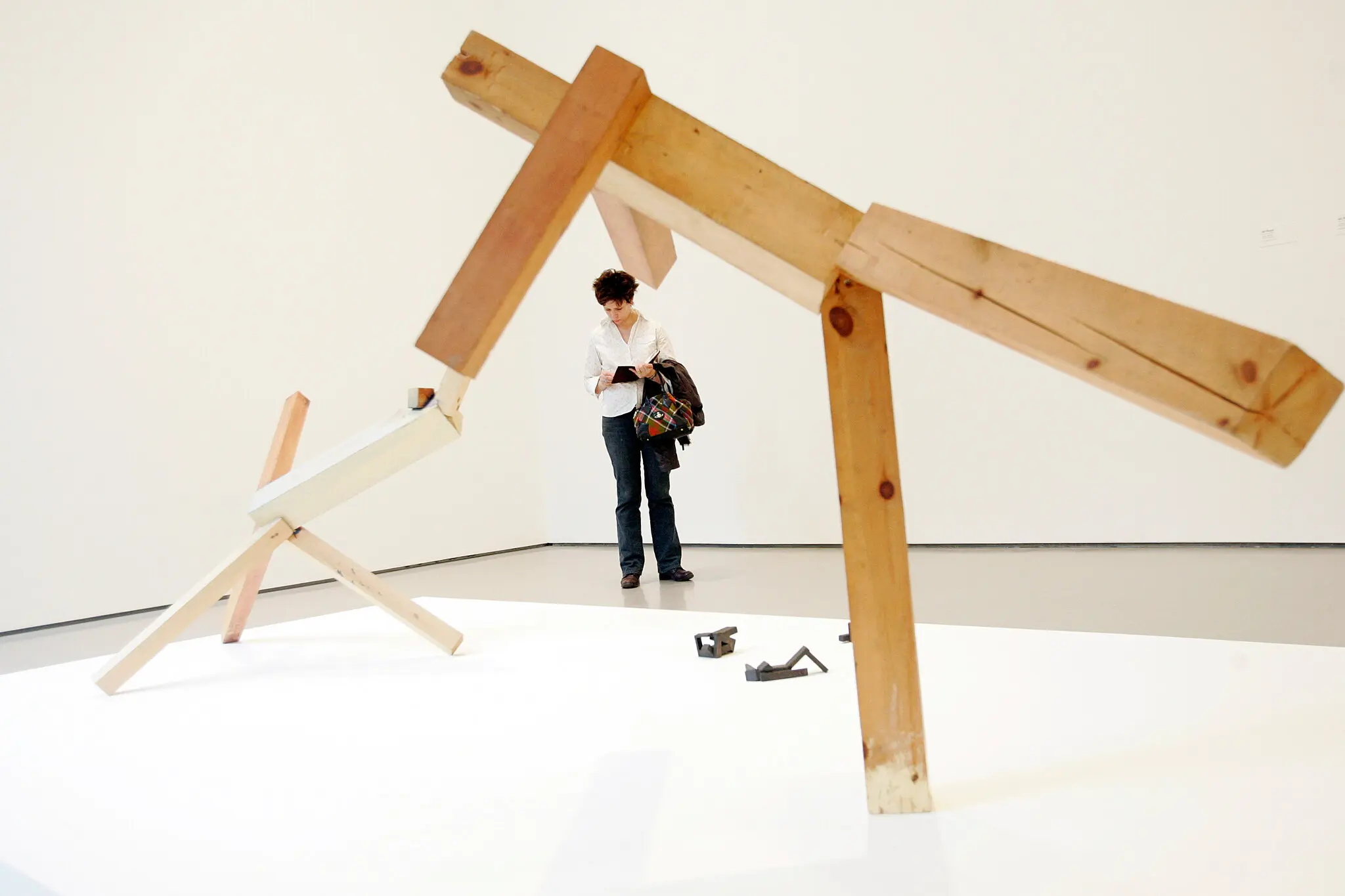 O Museu de Arte Moderna de Nova York incluiu o trabalho do Sr. Shapiro na exposição de 2006 “Against the Grain: Contemporary Art From the Edward R. Broida Collection”.Crédito...Keith Bedford para o The New York Times