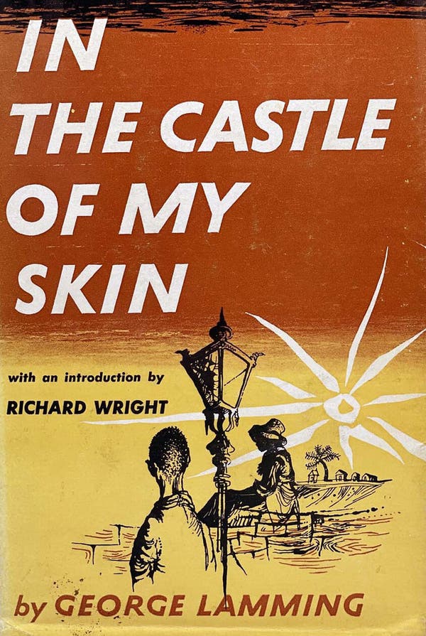 O primeiro romance do Sr. Lamming, o vagamente autobiográfico “In the Castle of My Skin” (1953), foi um sucesso de crítica, ganhando o Prêmio Somerset Maugham e lhe rendendo uma bolsa Guggenheim. Crédito...McGraw-Hill