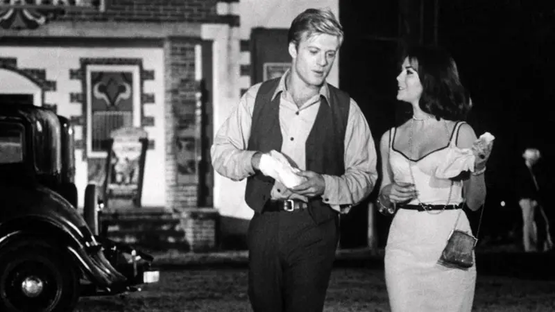 O filme de 1965 À Procura do Destino, ao lado de Natalie Wood, foi um marco para Redford Getty Images