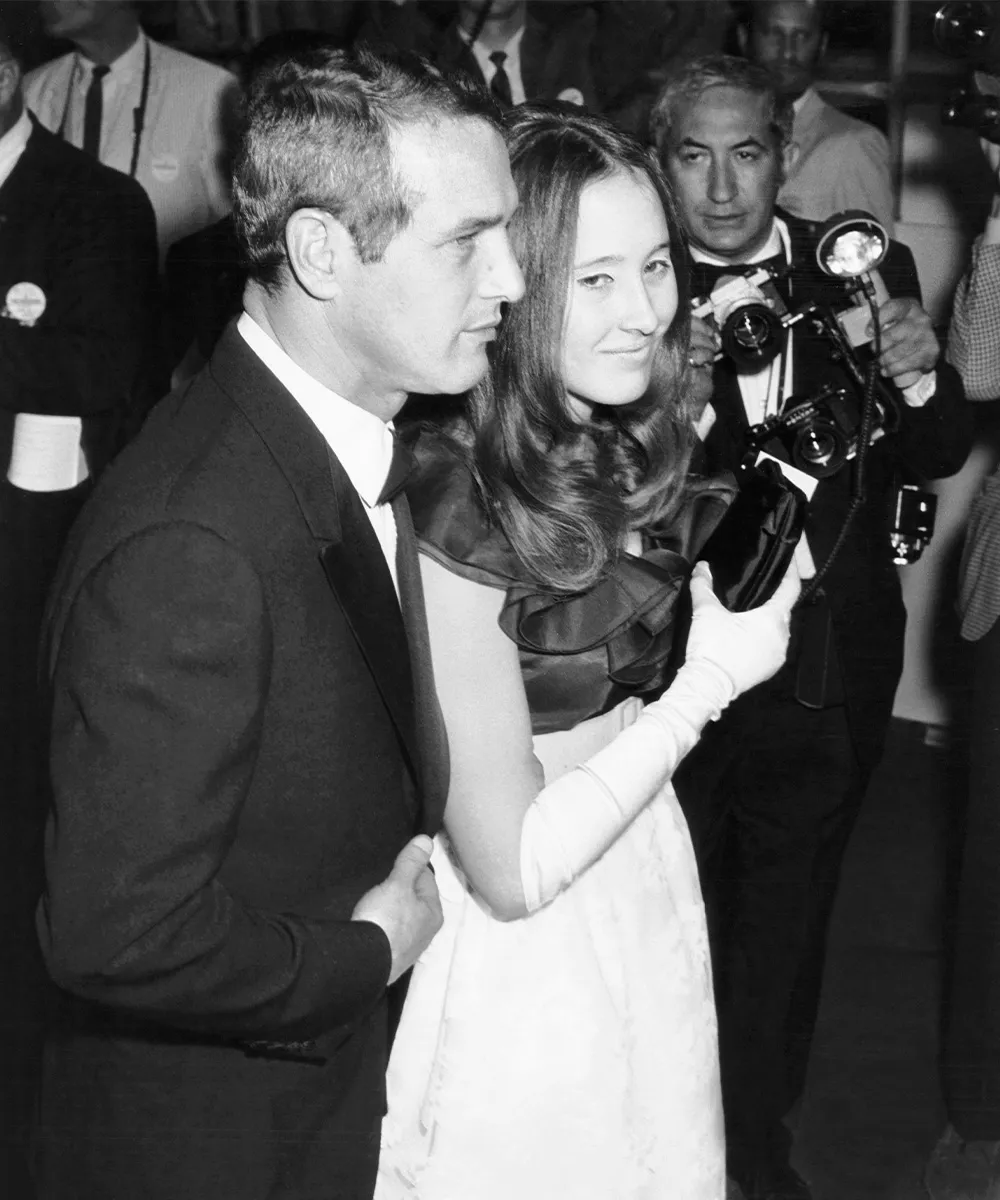 Susan Kendall Newman e Paul Newman por volta de 1970. Coleção Everett