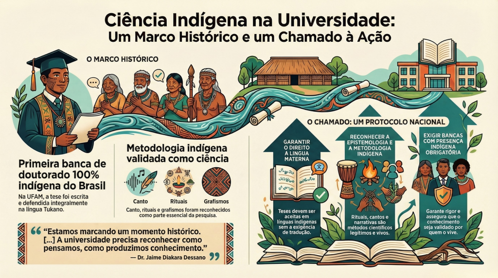 Primeira banca 100% indígena do Brasil inaugura novo protocolo acadêmico