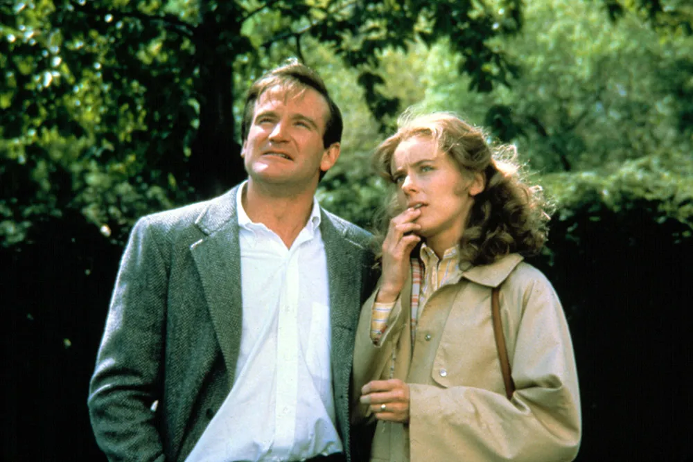 Mary Beth Hurt com Robin Williams em "O Mundo Segundo Garp" (1982). Warner Brothers/Cortesia da Everett Collection.