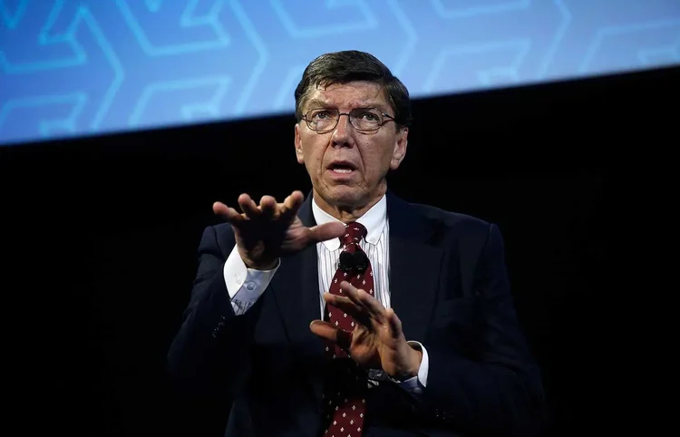Clayton Christensen: professor da Harvard. (Joshua Lott/Getty Images)