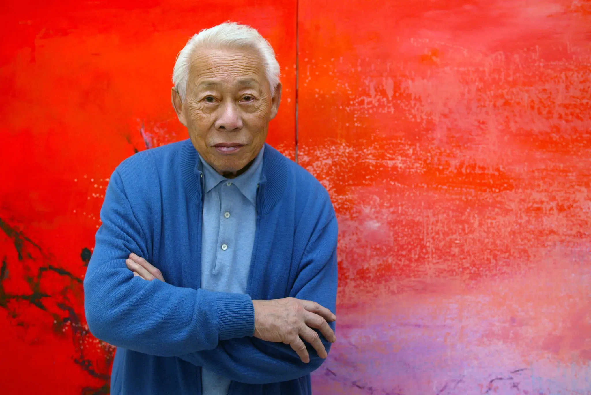 Zao Wou-ki esteve em Paris em 2003. Ele era um emigrado nascido em Pequim e um artista de sucesso cujo trabalho foi defendido por nomes como Jacques Chirac. (Crédito da fotografia: François Guillot/Agência France-Presse — Getty Images)