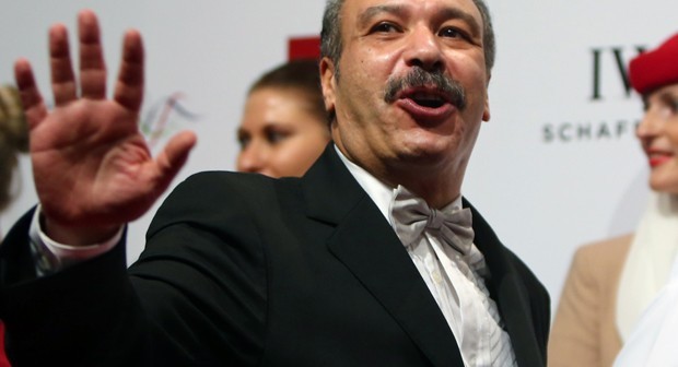 O ator Khaled Saleh durante o Festival Internacional de Cinema de Dubai, em dezembro de 2013 (Foto: AFP PHOTO/MARWAN NAAMANI)