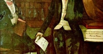 Visconde de Cayrú e José Bonifácio - Quadro de R. Nunes